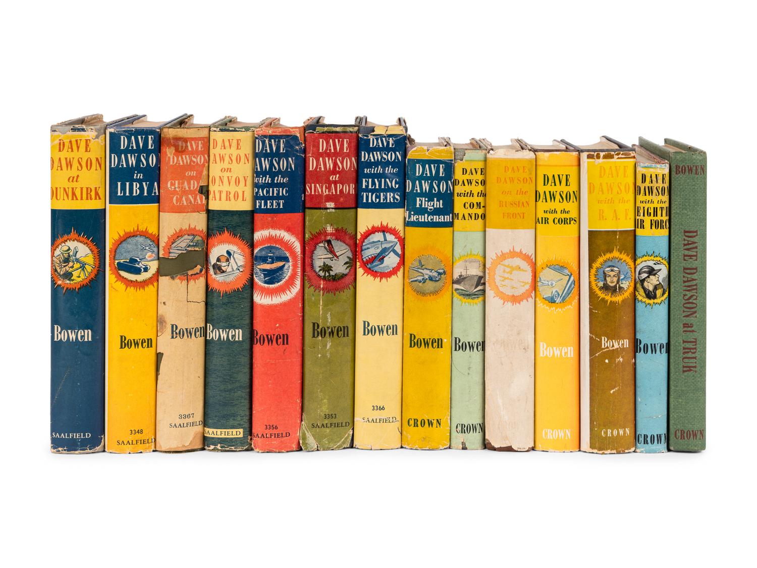 BOWEN, Robert Sidney (1900-1977). A group of 15 Dave Dawson works, including: