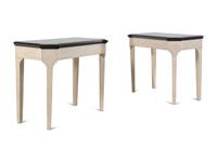 A Pair of Italian Style Painted Pier Tables