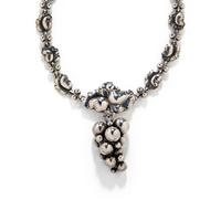 HARALD NIELSEN FOR GEORG JENSEN, STERLING SILVER 'MOONLIGHT GRAPE' NECKLACE