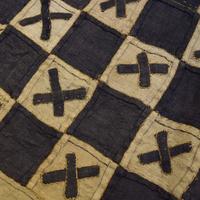A Hand Woven Kuba Cloth 166" W x 23" H — Democratic Republic of the Congo, Mid-20th Century