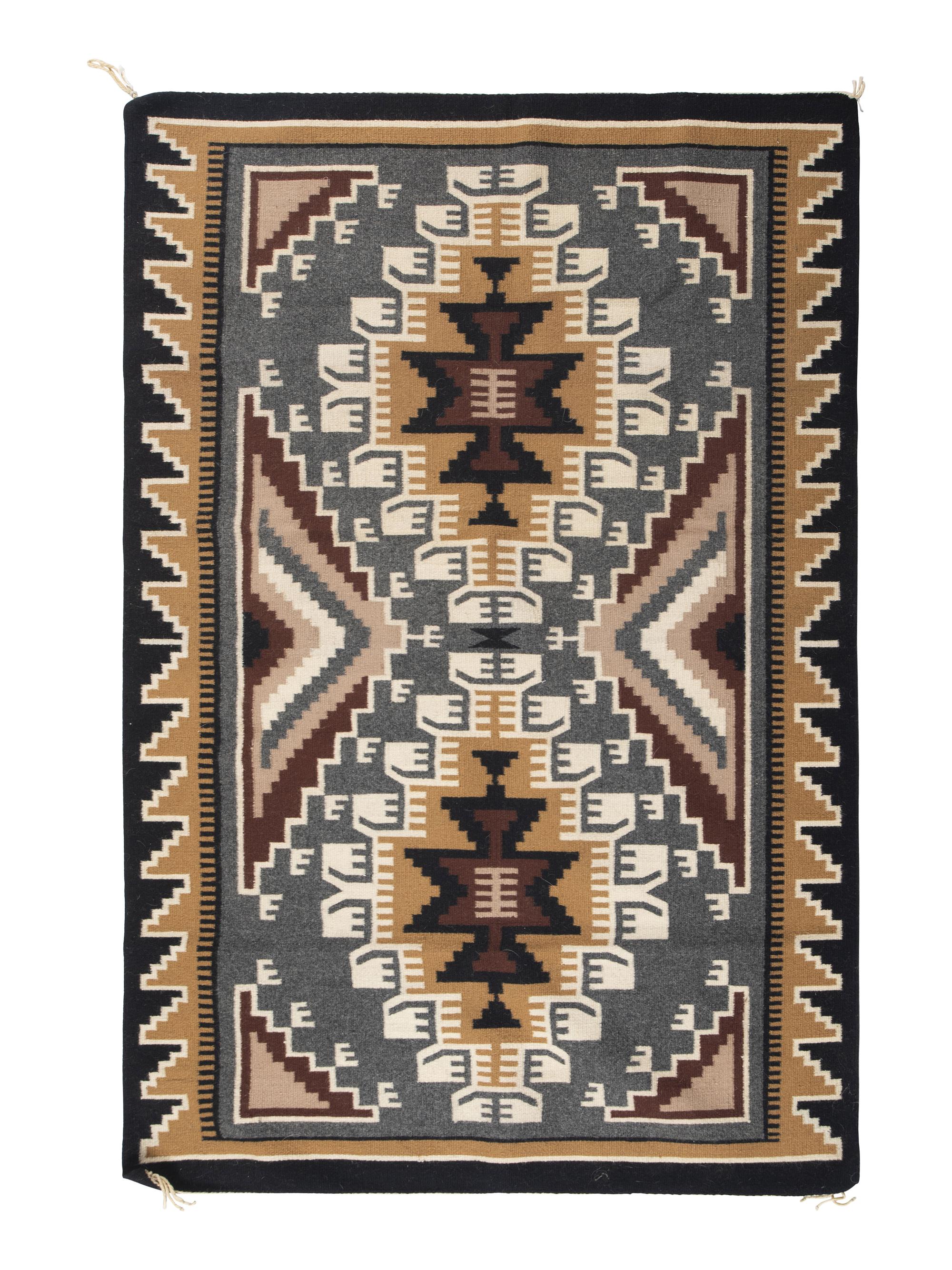 Navajo Two Grey Hills Weaving / Rug