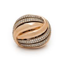 ROSE GOLD AND DIAMOND RING