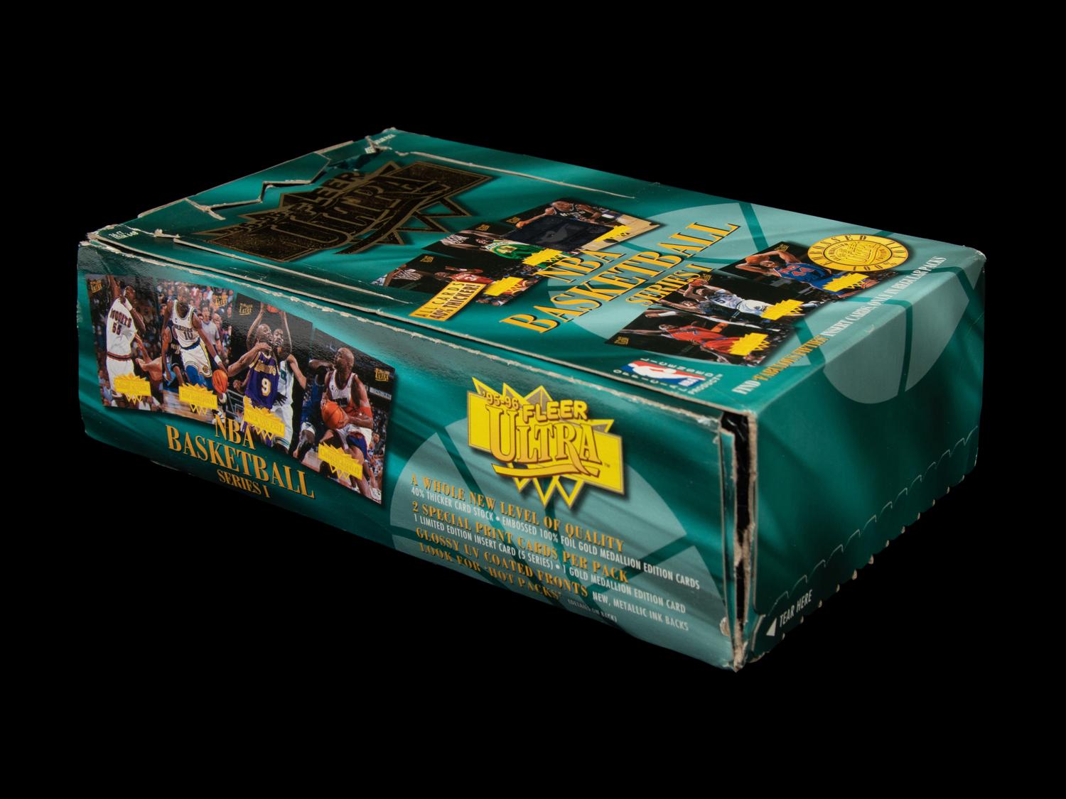 A Retail Box of 1995-96 Fleer Ultra Series One Basketball Cards