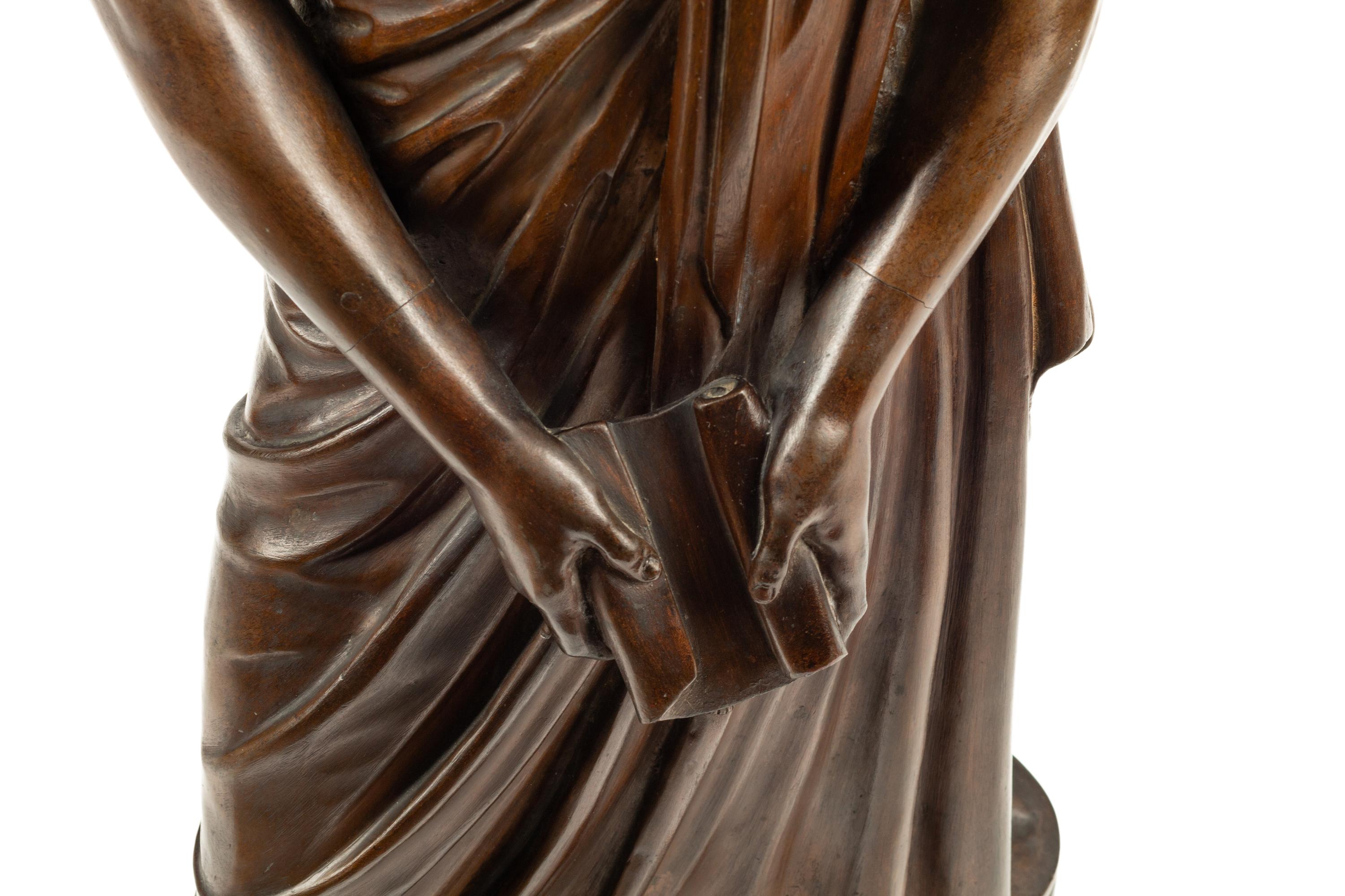 An Italian Bronze Figure of Demosthenes