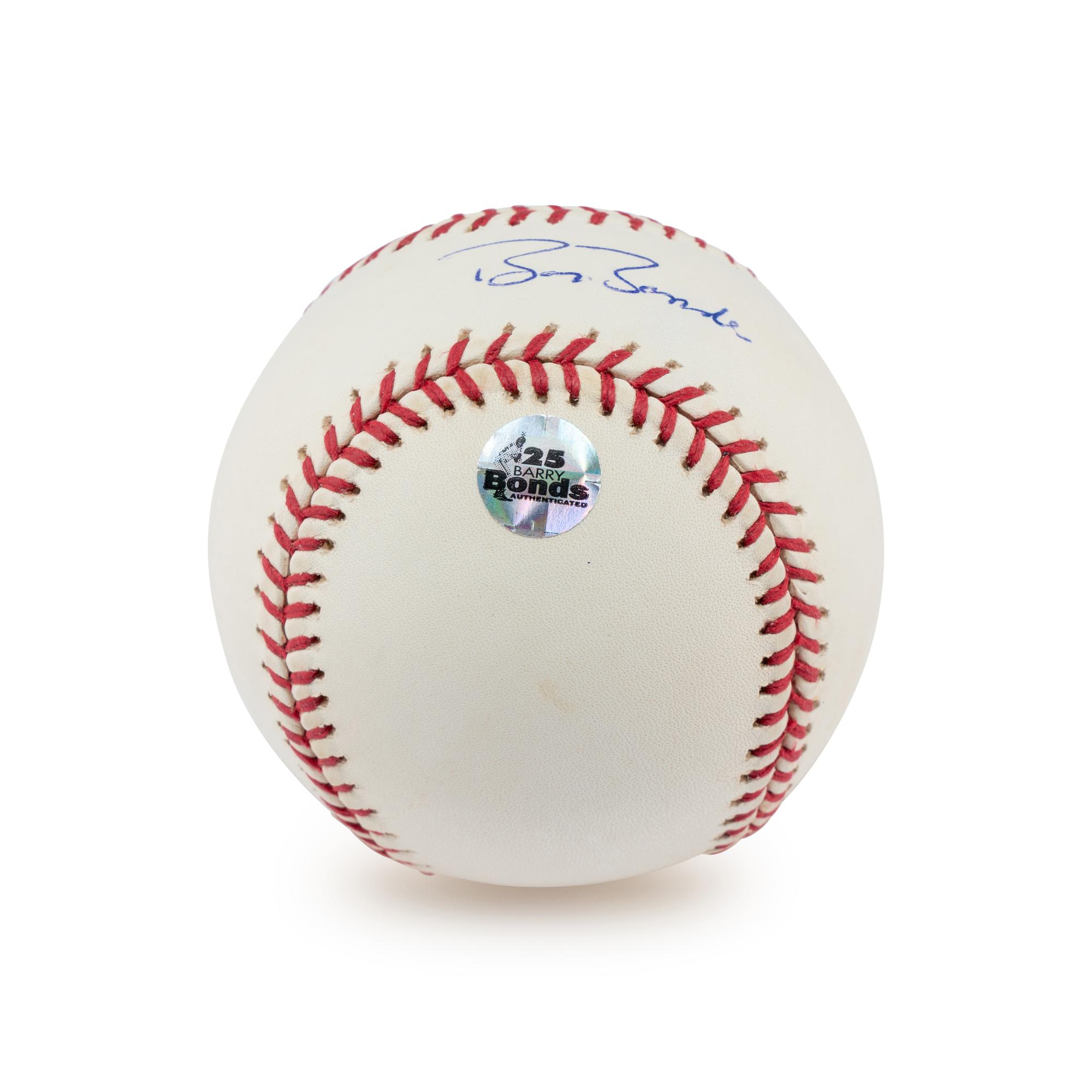 A Barry Bonds Single Signed Autograph Baseball (Bonds Hologram)