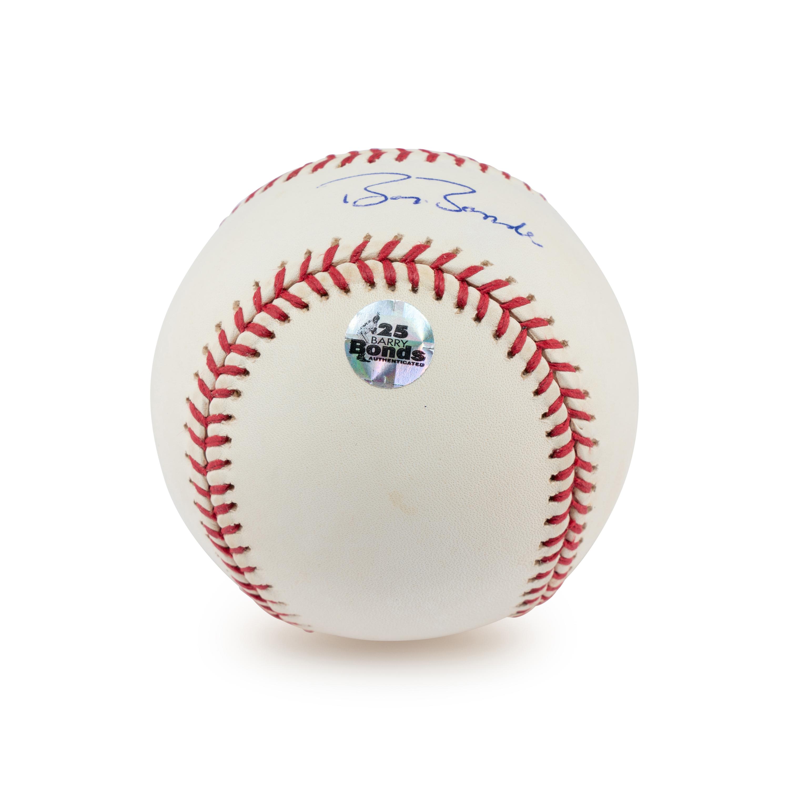 A Barry Bonds Single Signed Autograph Baseball (Bonds Hologram)