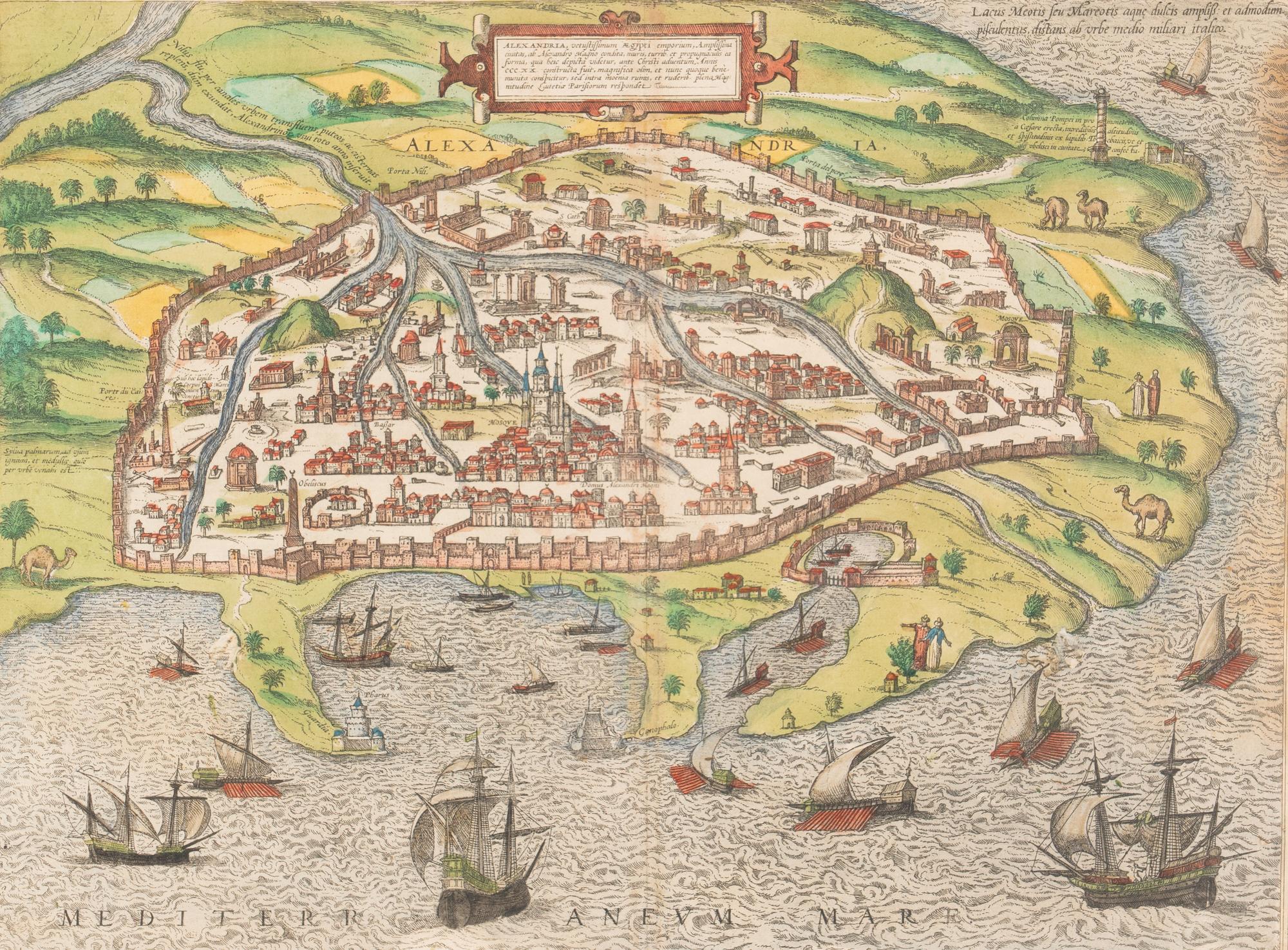 [Maps & Atlases] Braun, Georg and Frans Hogenberg. Alexandria...