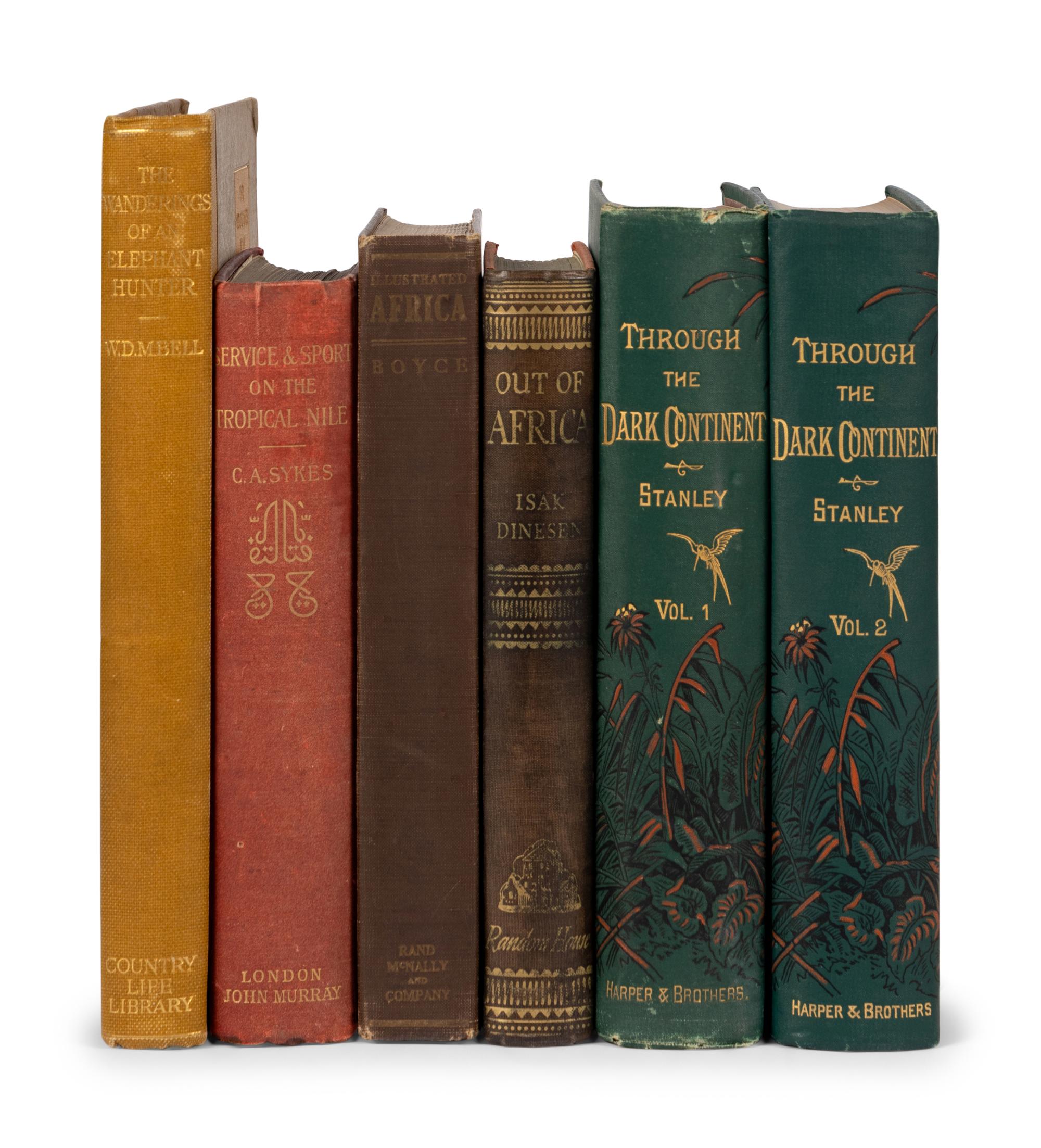 [AFRICA] - [HUNTING] - [TRAVEL] - [SAFARI PRESS]. A group of approximately 64 volumes, including works primarily related to Africa, hunting, and travel, many of which are published by the Safari Press, including: