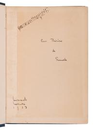 WILDER, Thornton (1897-1975). The Bridge of San Luis Rey. London: Longmans, Green and Co., 1927.