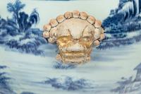 A Chinese Export Blue and White Porcelain Jardinière