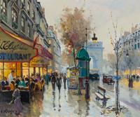 Constantin Kluge, (French,1912-2003), Les champs Elysees