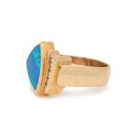 OPAL AND DIAMOND RING