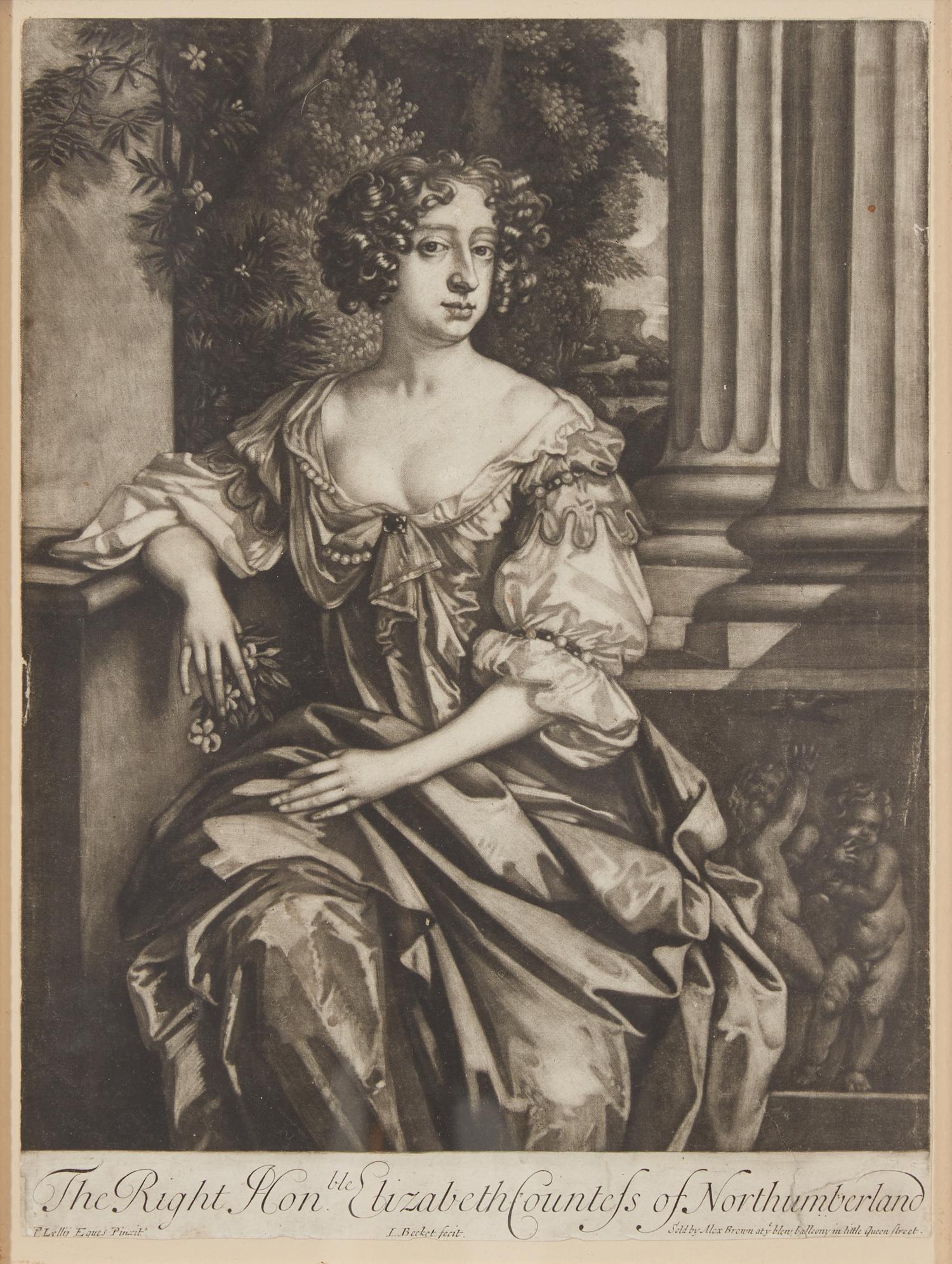 A collection of seven English and French portraits, 18th century
