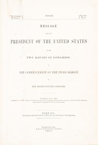 (MAPS, U.S. GOVERNMENT) WINTHROP, ROBERT C. Message from the President. Part III. Washington, 1856. Signed by Winthrop.