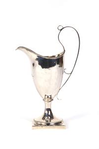 An American Coin Silver Creamer, Coleman, Height 7 1/4 inches.