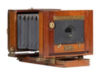 [EARLY PHOTOGRAPHY]. 2 cameras made by E. & H.T. Anthony, including the Victor and Champion. Ca late 1880s.