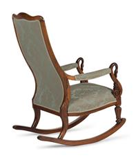 An Empire Style Rosewood Rocking Chair