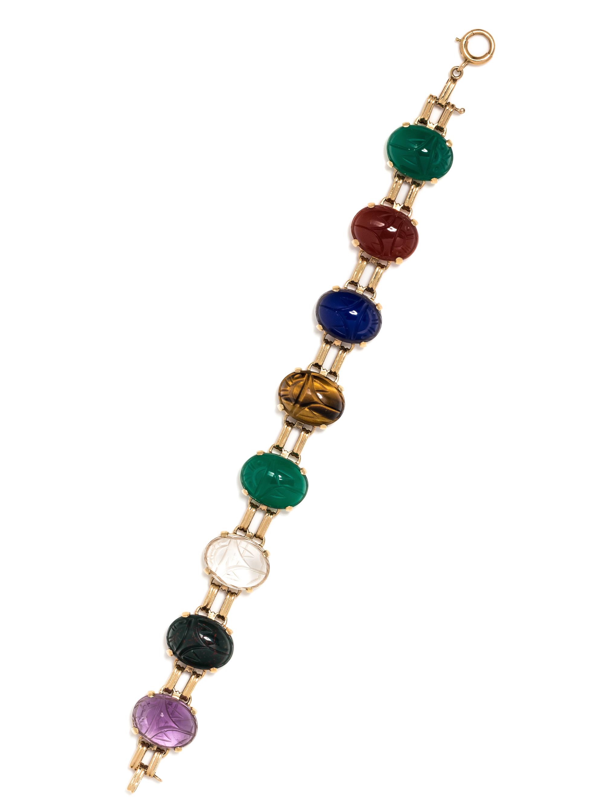 MULTIGEM SCARAB BRACELET