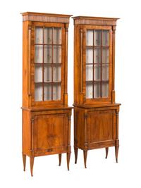 A Pair of Italian Walnut Cabinets