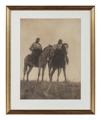 Edward S. Curtis (1868-1952) Two Oglala Girls on Horseback, 1907