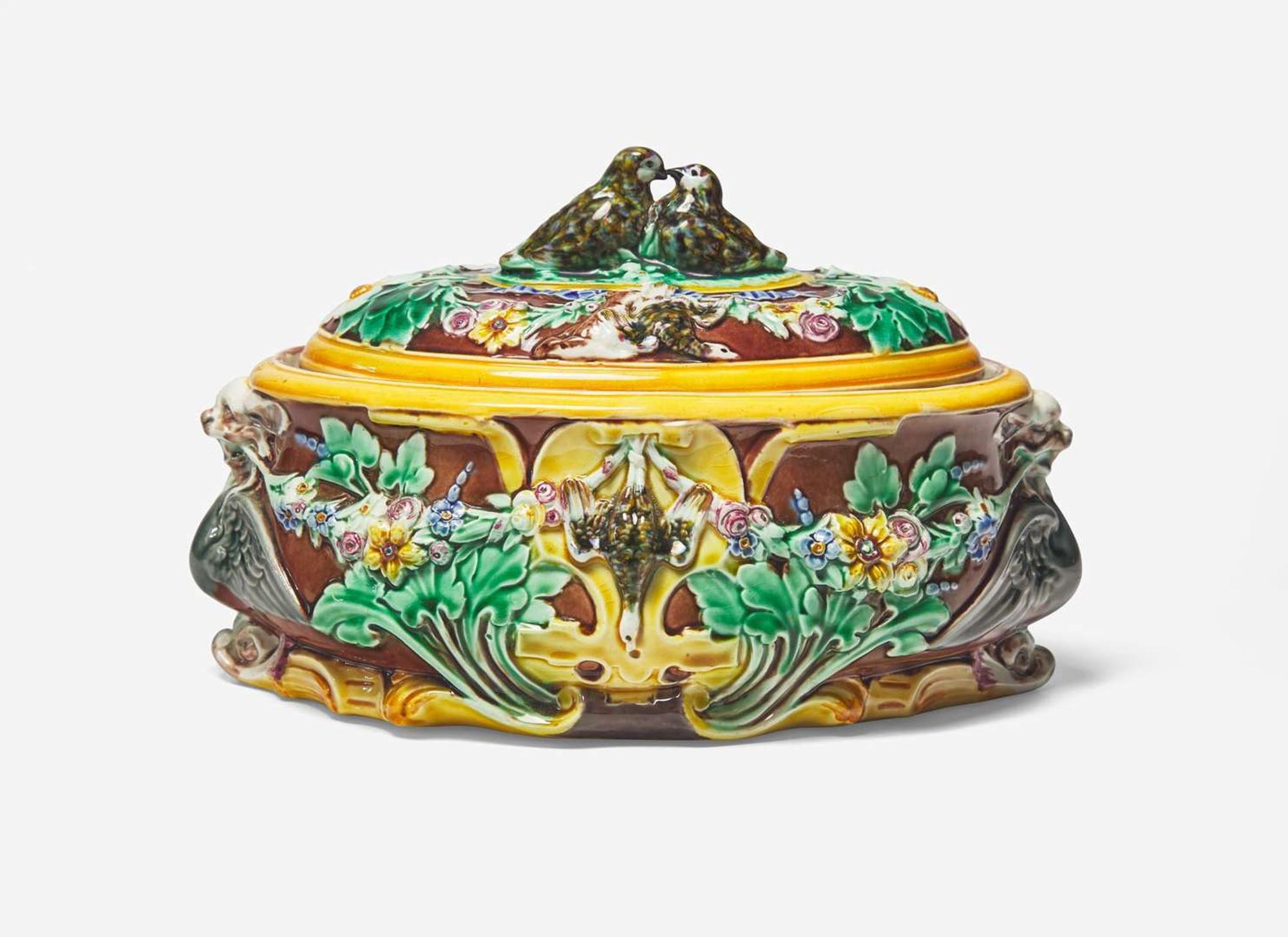 A Wedgwood Majolica Game Pie Dish, UK, 1872