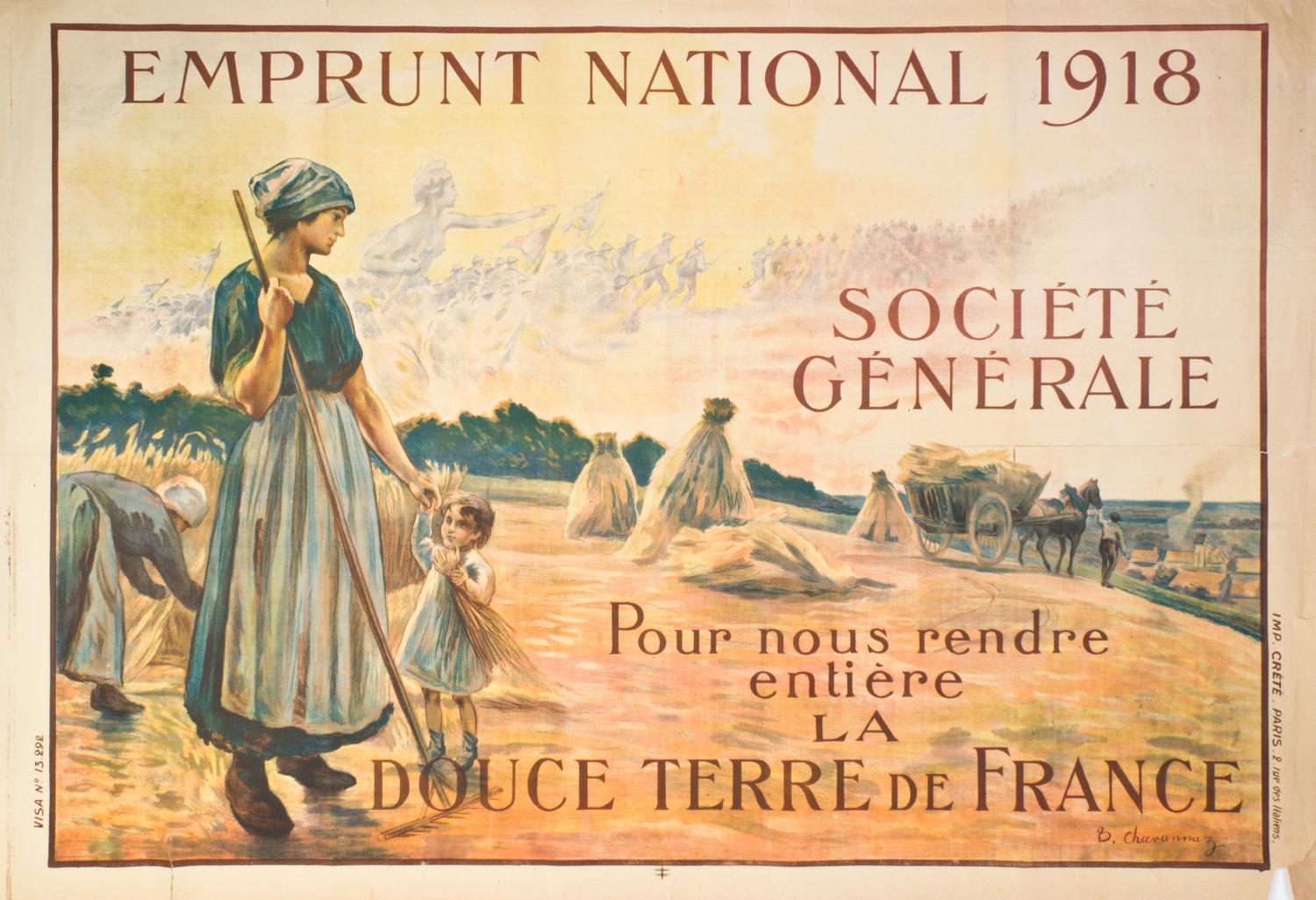 (WWI POSTERS) CHAVENNEZ, D. Three WWI propaganda posters.
