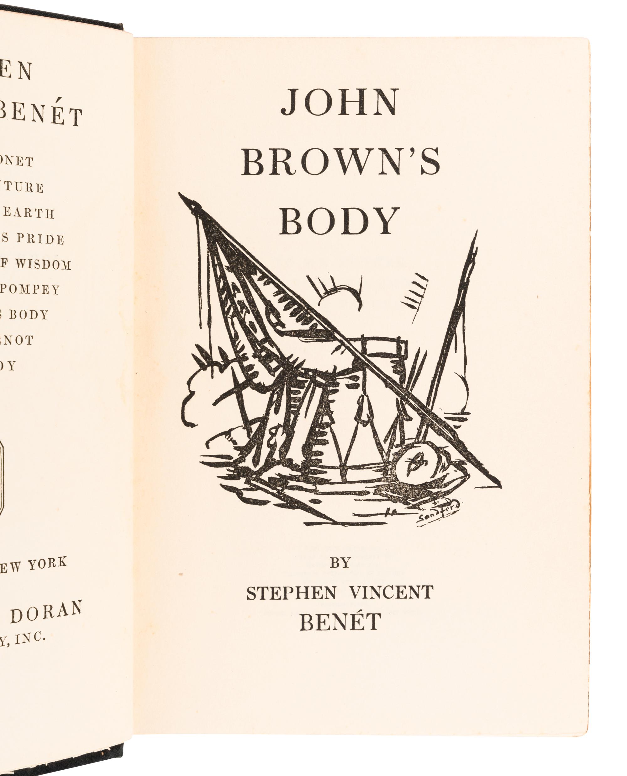 BENET, Stephen Vincent (1898-1943). A group of 6 works, comprising: