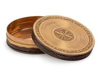 A Continental Gold-Plated Snuff Box