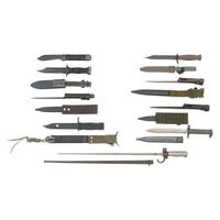 Lot of Nine Bayonets and Fighting Knives