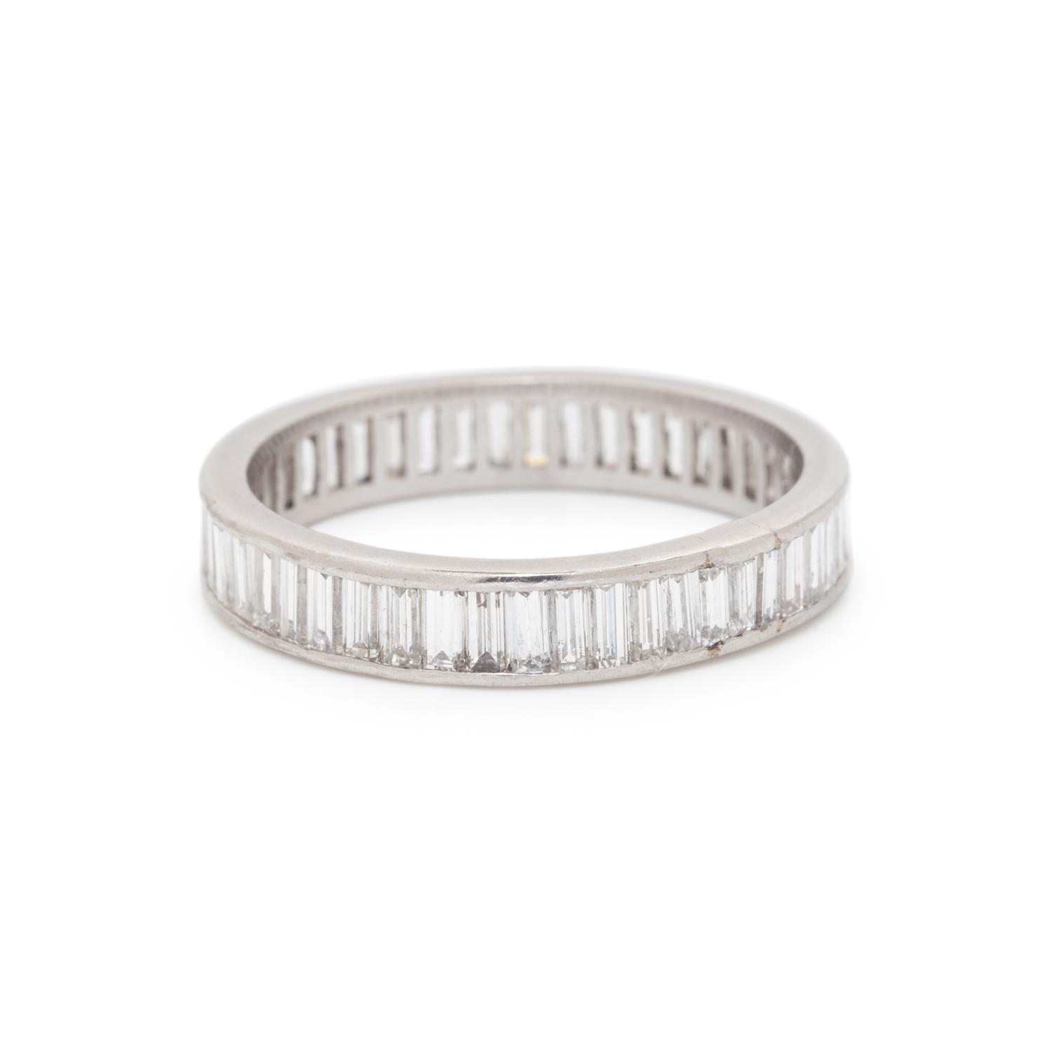 PLATINUM AND DIAMOND ETERNITY BAND