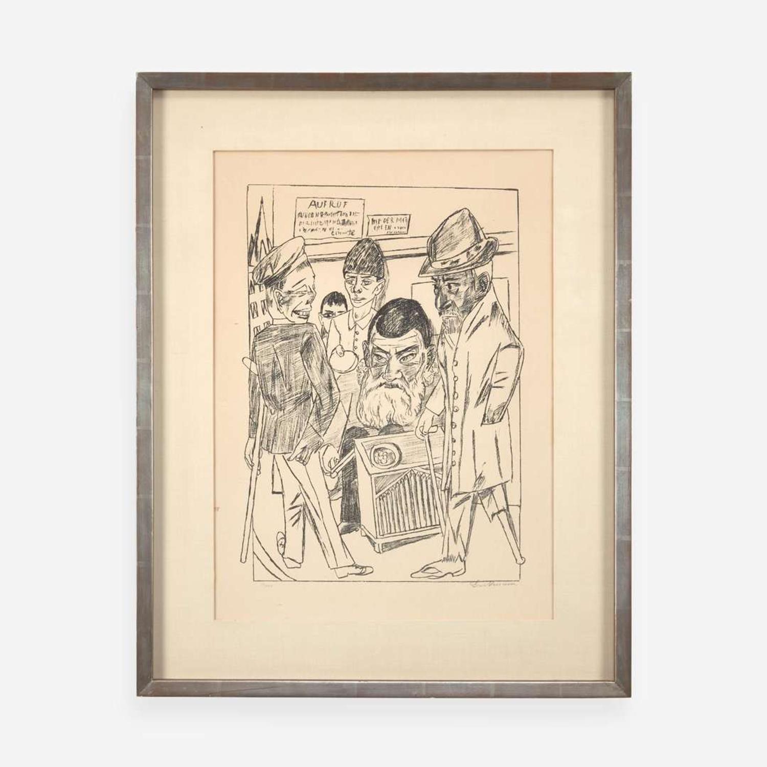 Max Beckmann (German, 1884-1950) Die Bettler (The Beggars), Plate 7 from Berliner Reise