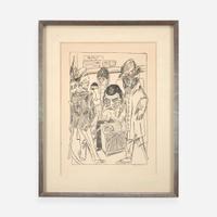 Max Beckmann (German, 1884-1950) Die Bettler (The Beggars), Plate 7 from Berliner Reise