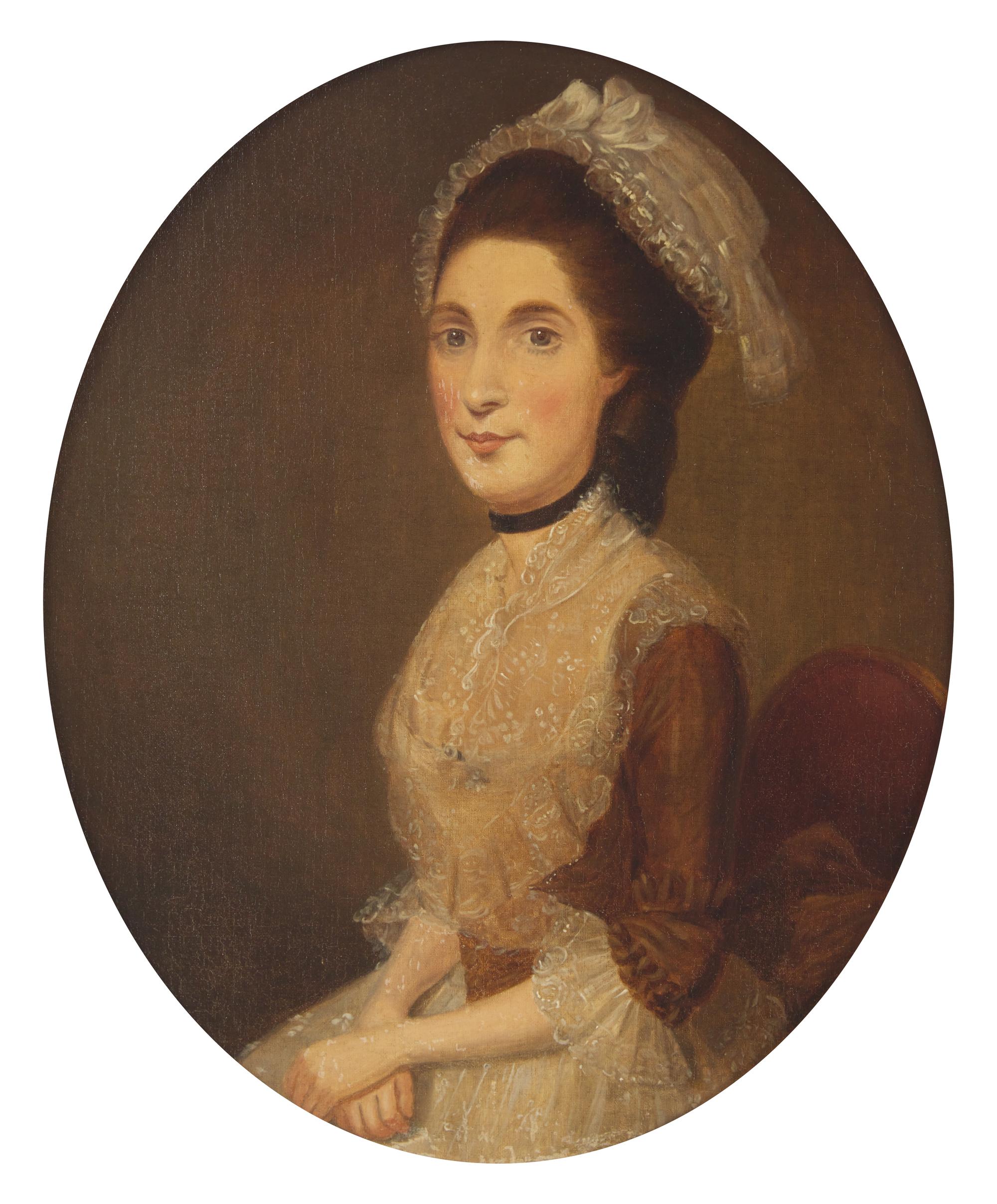 English School 18th Century, Portrait Of A Lady