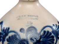 Two Two-Gallon Cobalt-Decorated Stoneware Jugs