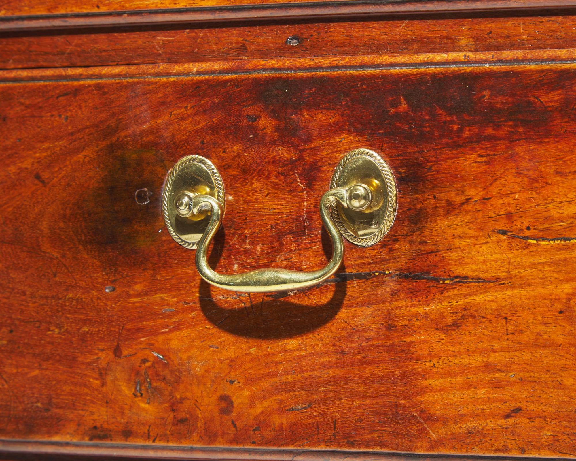 A George II mahogany chest of drawers, circa 1740