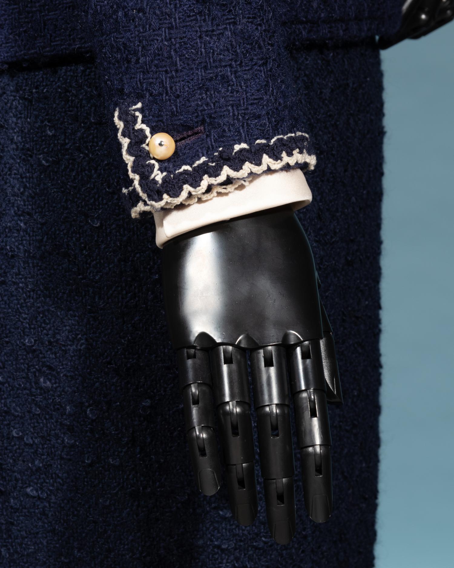 Chanel Haute Couture Wool Tweed Skirt Suit with Removable Facings, Spring/Summer 1997