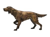 A Patinated Cast Metal Irish Setter
