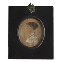 Anglo-American School 19th century Seven portrait miniatures of ladies and gentlemen, early 19th century
