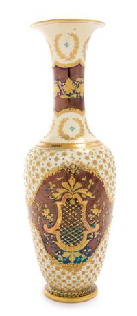 A Berlin (K.P.M.) Porcelain Vase Height 10 3/4 inches. — 19TH CENTURY