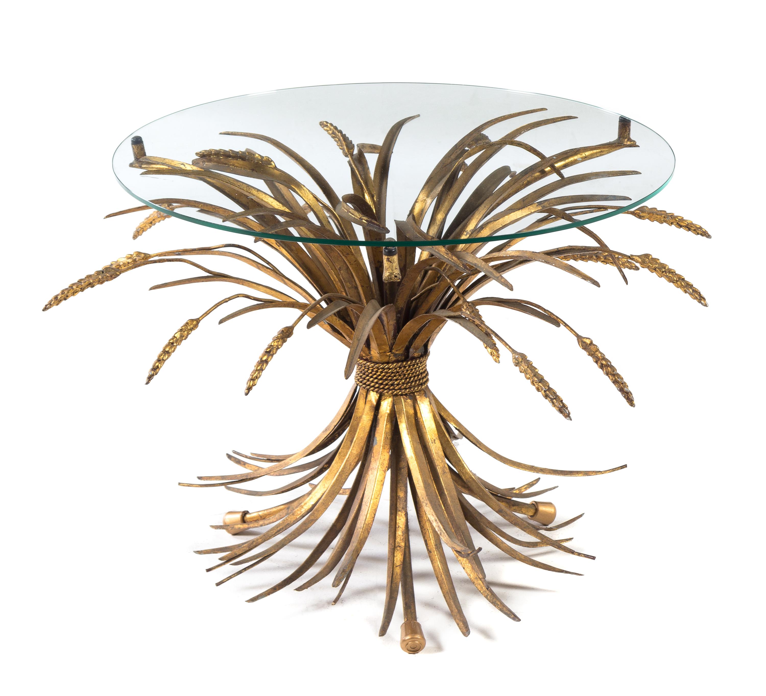 An Italian Gilt Metal Occasional Table Height 18 1/2 x diameter 23 inches. — MID 20TH CENTURY