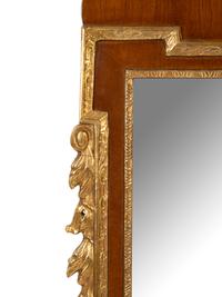 A George II Style Parcel Gilt Mahogany Mirror