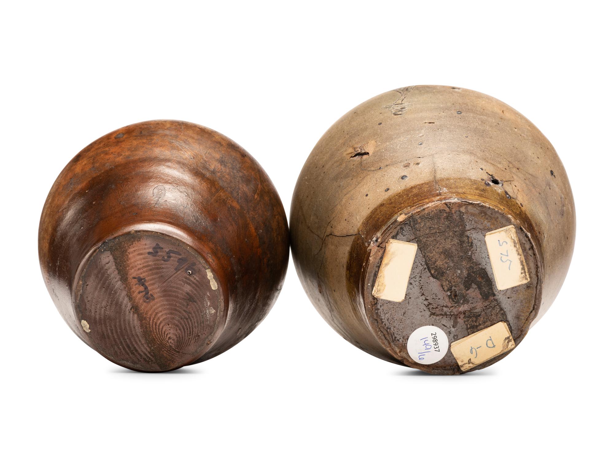 Two Stoneware Jugs, Attributed to Jonathan Fenton