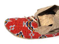Sioux Beaded Hide Moccasins
