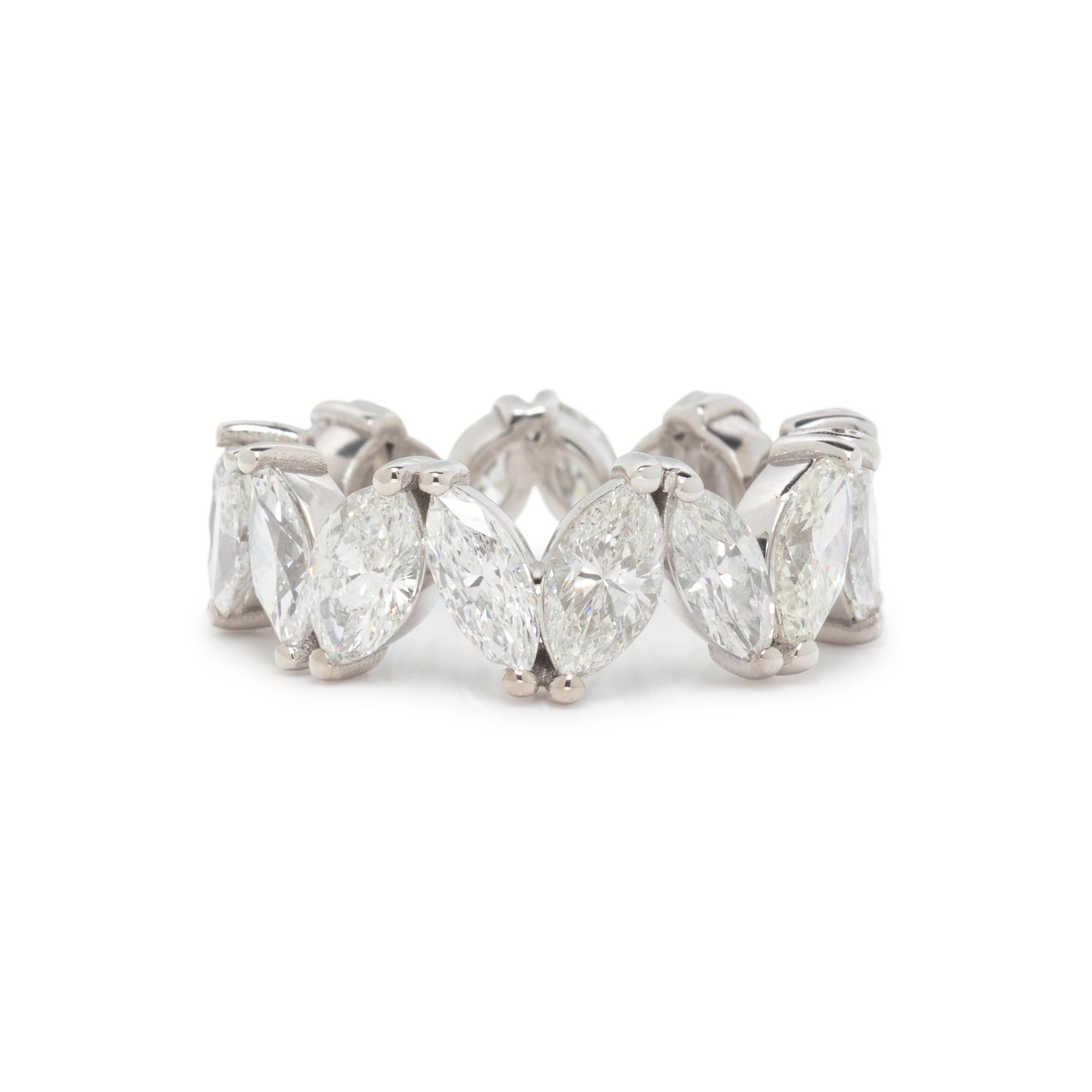 MARQUISE CUT DIAMOND ETERNITY BAND