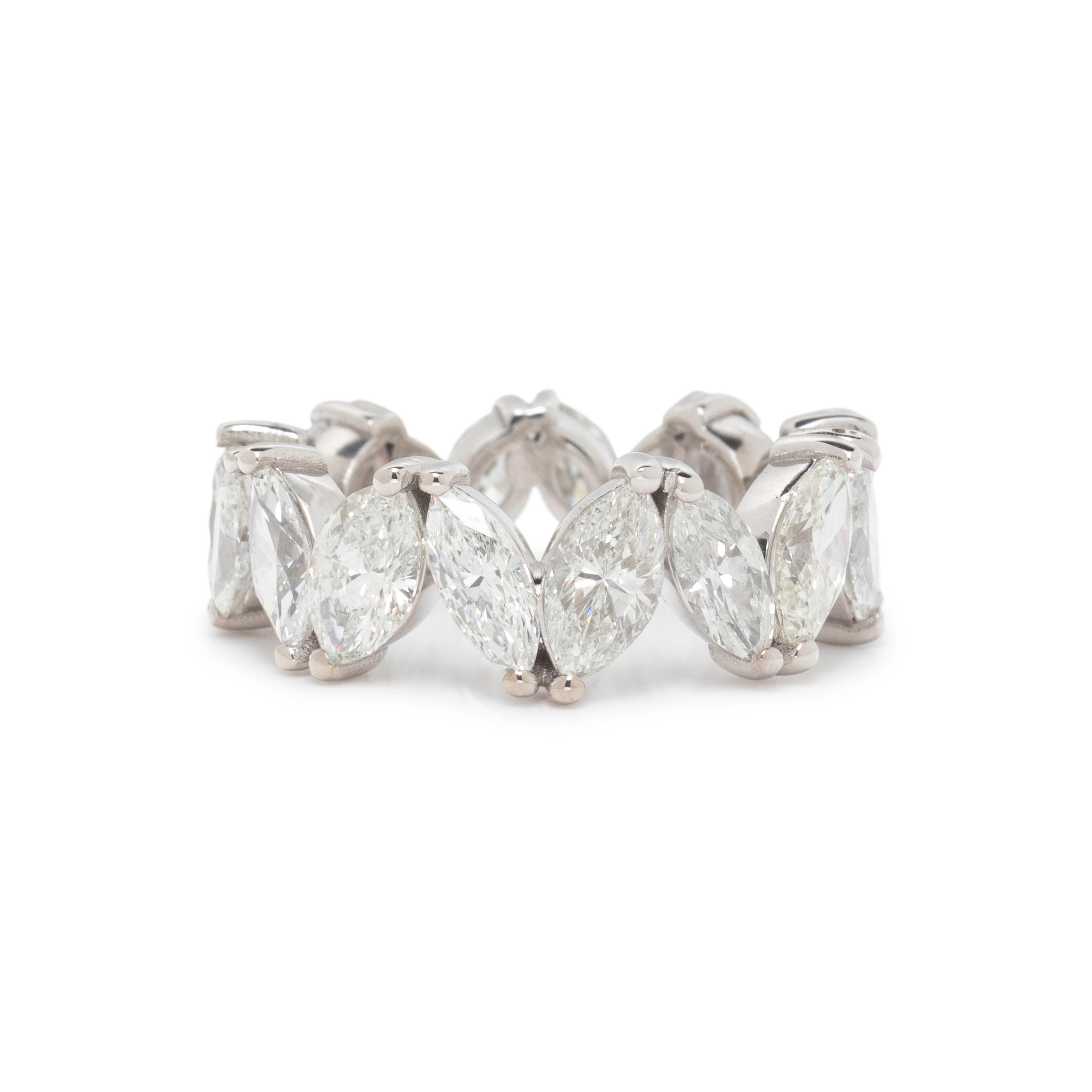 MARQUISE CUT DIAMOND ETERNITY BAND