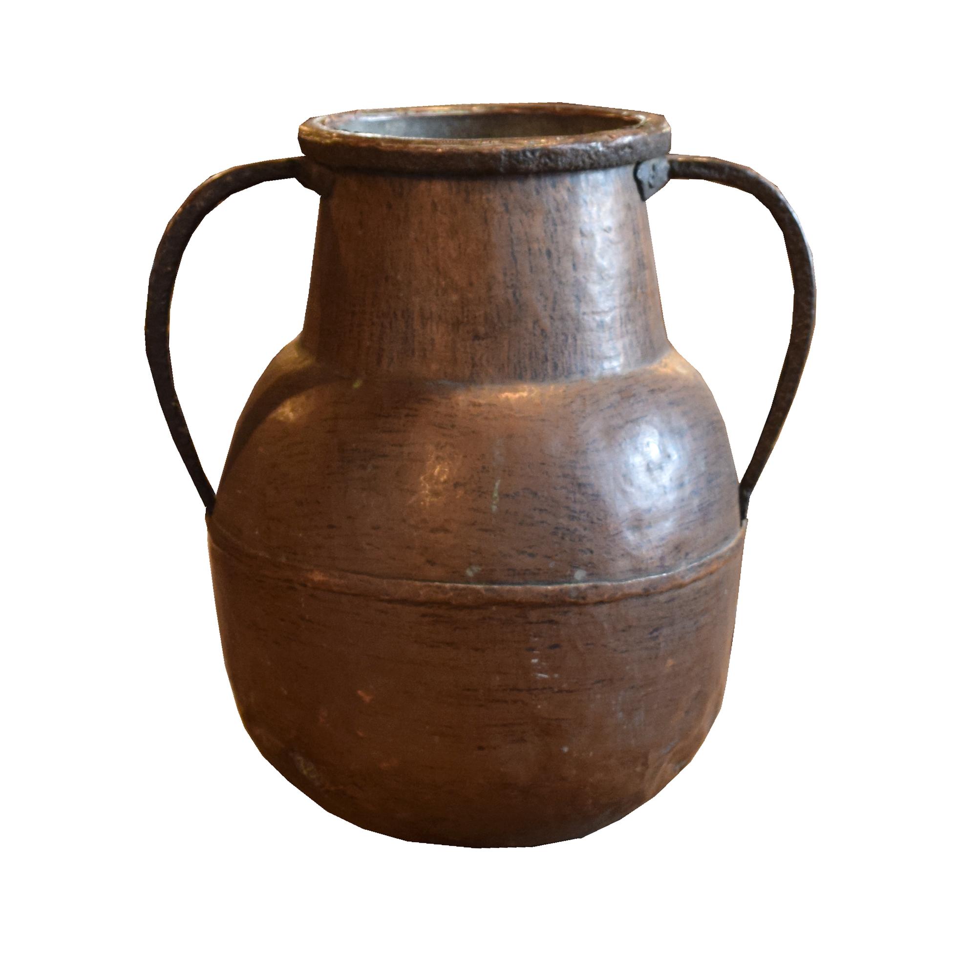 A Hammered Copper Vessel 15" W x 13" D x 18" H — Italy, 20th Century