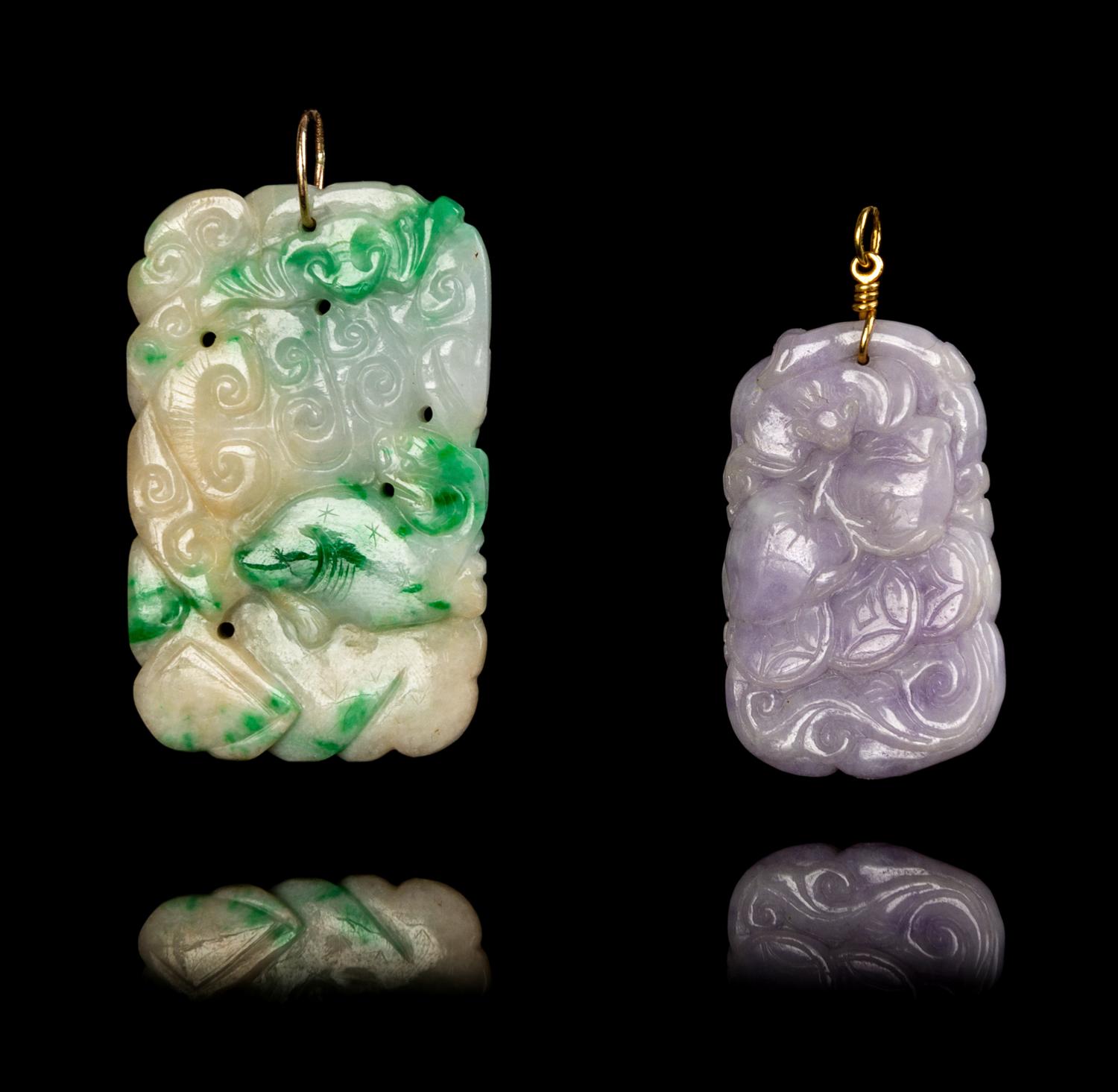 Five Chinese Jadeite Pendants