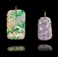 Five Chinese Jadeite Pendants