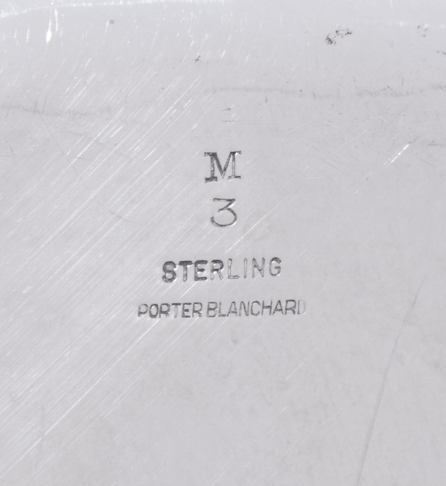 A Pair of Porter Blanchard Silver Chargers
