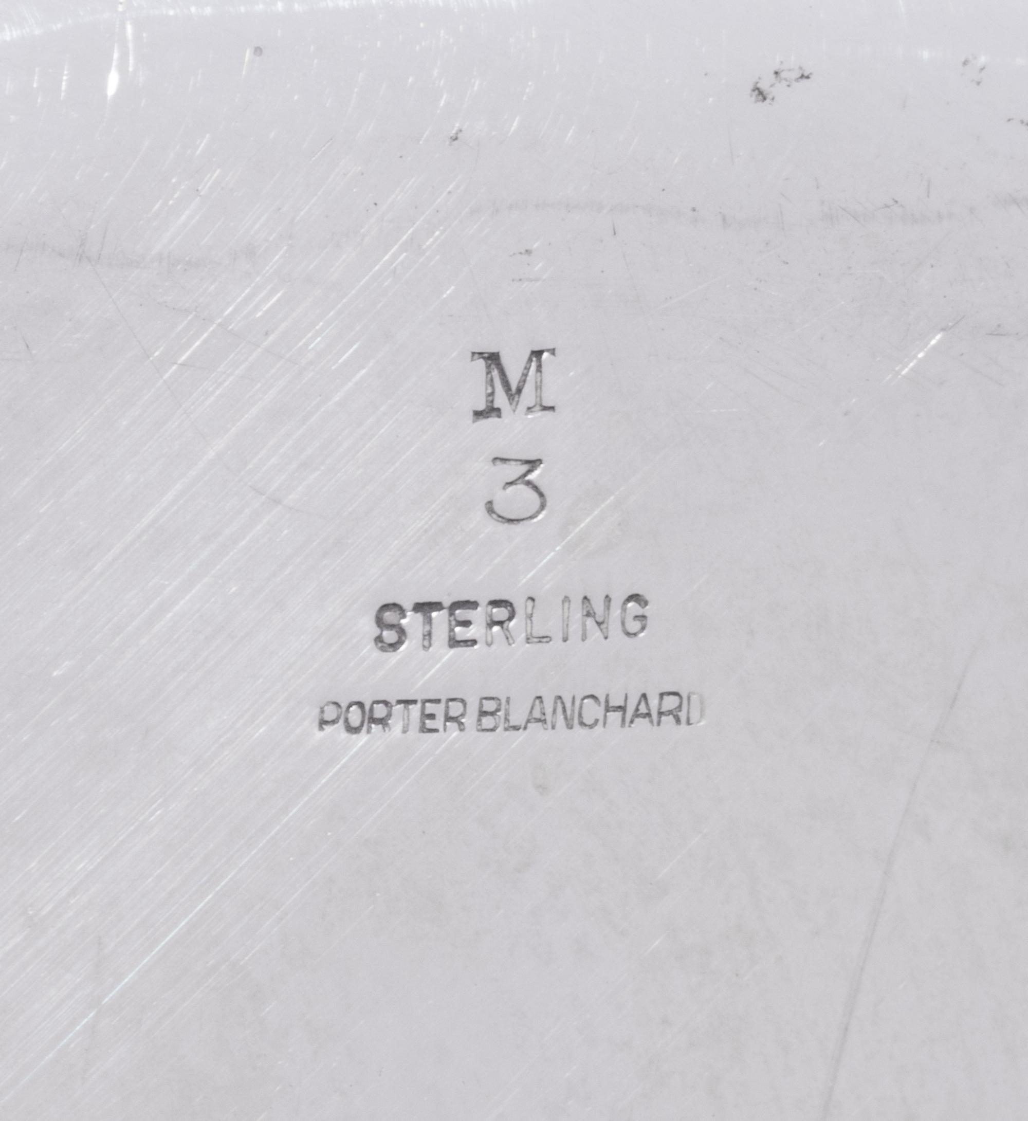 A Pair of Porter Blanchard Silver Chargers